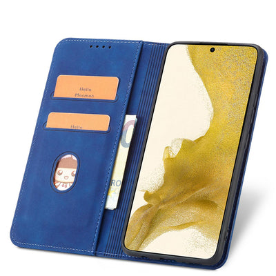Magnet Fancy Case Case for Samsung Galaxy S22 + (S22 Plus) Pouch Wallet Card Holder Blue — Hurtel