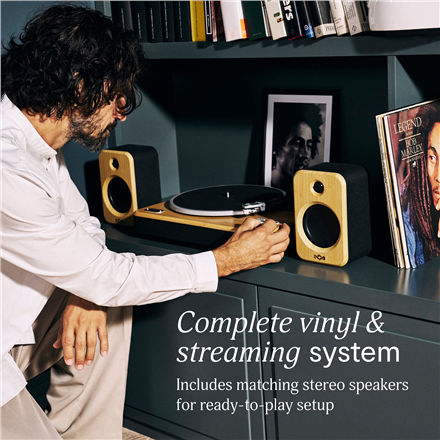 Marley Turntable With Speakers | Stir It Up Wireless 2+ | Bluetooth In/Out