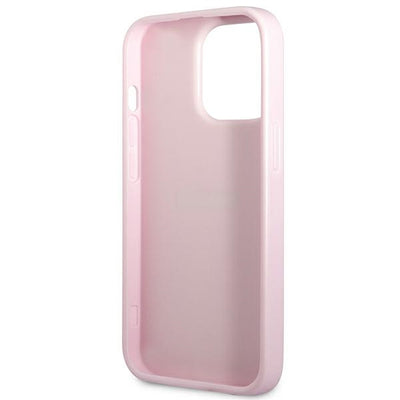 Guess GUHCP13LPSASBPU iPhone 13 Pro / 13 6.1" purple/purple Saffiano Hot Stamp &amp; Metal Logo