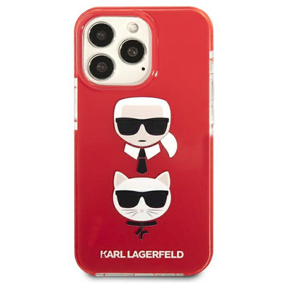 Karl Lagerfeld Karl&amp;Choupette Head Case for iPhone 13 Pro / iPhone 13 - Red