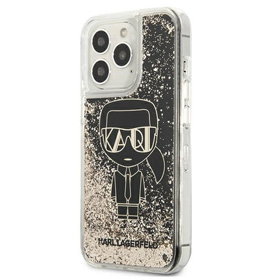 Karl Lagerfeld Liquid Glitter Gatsby Case for iPhone 13 Pro Max - Black