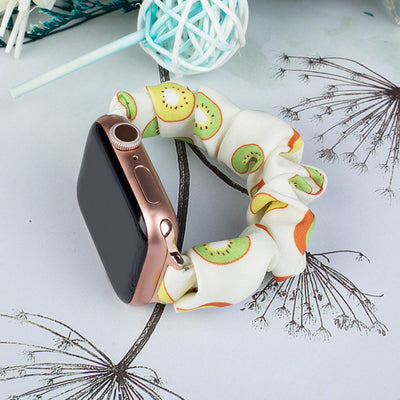Fabric band for Apple Watch 38 / 40 / 41 mm strap bracelet rubber band - kiwi — Hurtel