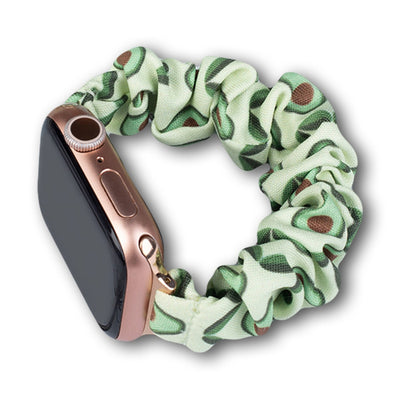 Fabric band for Apple Watch 42 / 44 / 45 mm strap bracelet rubber band - avocado — Hurtel
