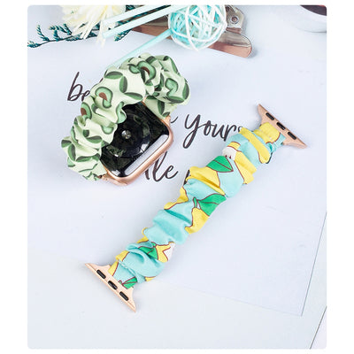 Fabric band for Apple Watch 42 / 44 / 45 mm strap bracelet rubber band - pineapple — Hurtel