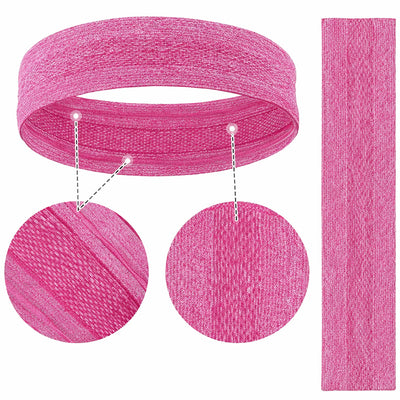 Elastic fabric headband for running fitness orange — Hurtel