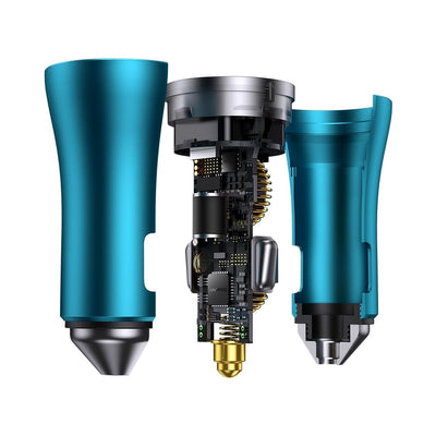 Baseus Golden Contactor Pro car charger 2x USB-C 40W blue (CGJP000003)