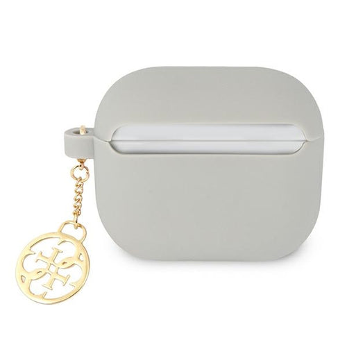 Guess GUA3LSC4EG AirPods 3 cover grey/grey Silicone Charm 4G Collection