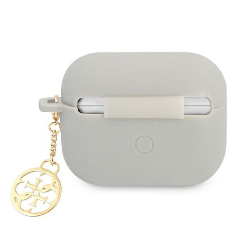 Guess GUAPLSC4EG AirPods Pro cover grey/grey Silicone Charm 4G Collection
