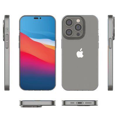 Ultra Clear 0.5mm iPhone 14 Pro cover gel transparent — Hurtel