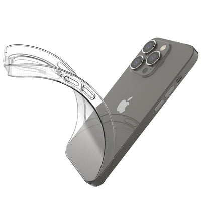 Ultra Clear 0.5mm iPhone 14 Pro cover gel transparent — Hurtel