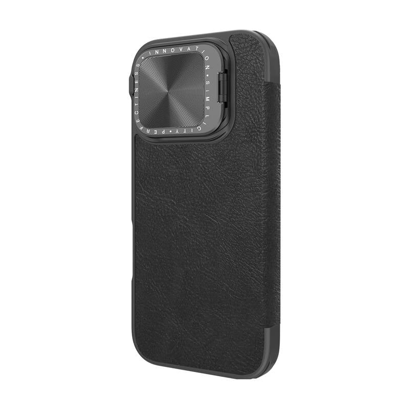 Nillkin Qin Prop Leather iPhone 16 Case (black) - Image 3