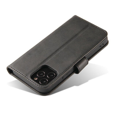 Magnet Case elegant case case cover with a flap and stand function for Motorola Moto G 2022 black — Hurtel