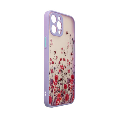 Design Case for iPhone 12 Pro Max floral purple — Hurtel