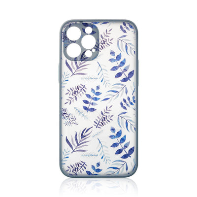 Design Case for iPhone 12 Pro Max flower case dark blue — Hurtel