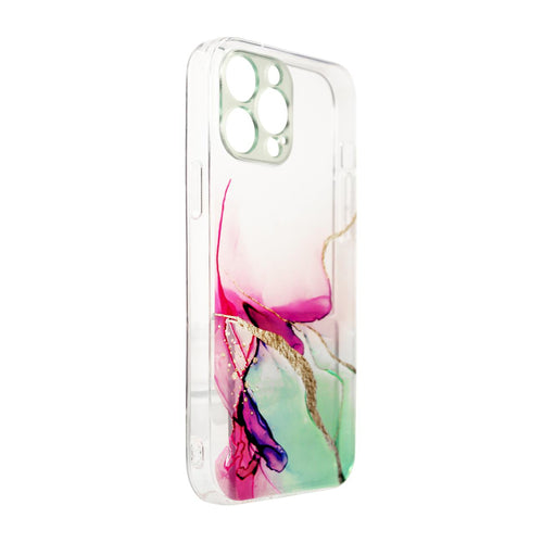 Marble Case for iPhone 12 Pro Max Gel Cover Mint Marble — Hurtel