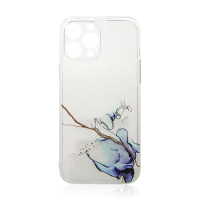 Marble Case for iPhone 12 Pro Max Gel Cover Marble Blue — Hurtel