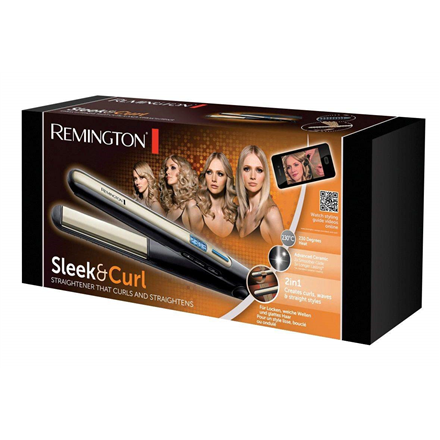 Remington | Hair Straightener | S6500 Sleek & Curl | Ceramic heating system | Display Yes | Temperature (max) 230 °C | B