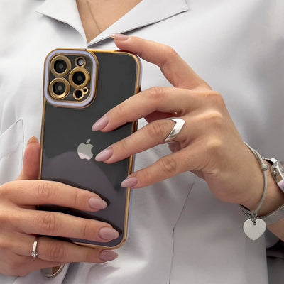 Fashion Case Cover for Xiaomi Redmi Note 11 Pro Gold Frame Gel Cover White — Hurtel