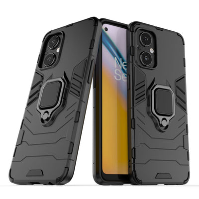 Ring Armor tough hybrid case cover + magnetic holder for OnePlus Nord N20 5G black — Hurtel