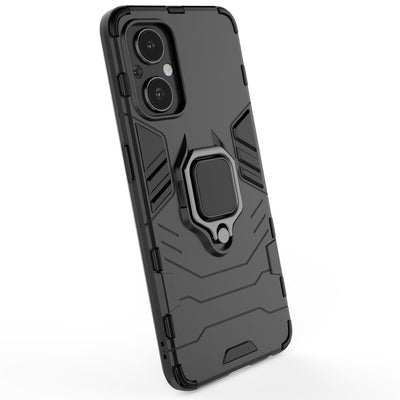 Ring Armor tough hybrid case cover + magnetic holder for OnePlus Nord N20 5G black — Hurtel