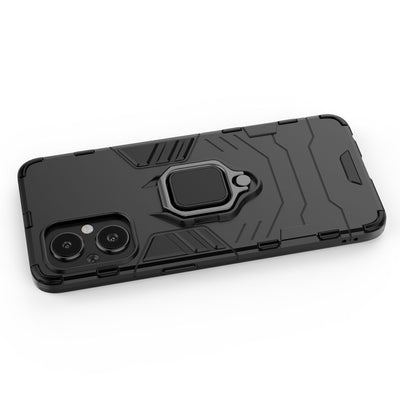 Ring Armor tough hybrid case cover + magnetic holder for OnePlus Nord N20 5G black — Hurtel