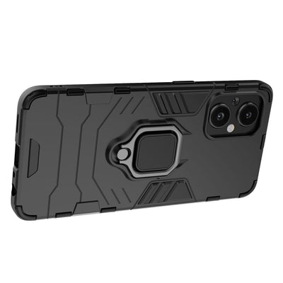 Ring Armor tough hybrid case cover + magnetic holder for OnePlus Nord N20 5G black — Hurtel
