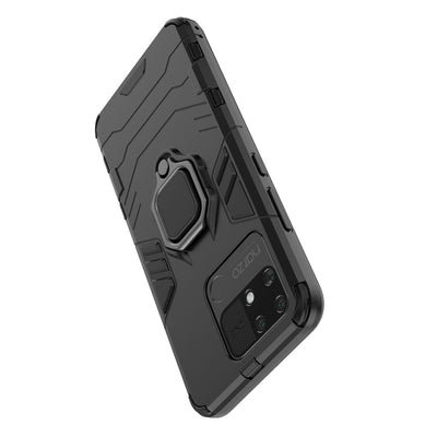 Ring Armor tough hybrid case cover + magnetic holder Realme Narzo 50A black — Hurtel