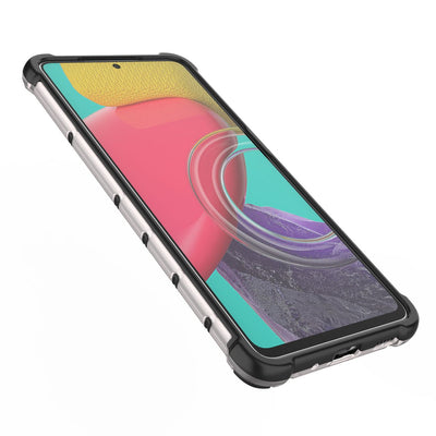 Honeycomb case armored cover with a gel frame for Samsung Galaxy M53 5G black — Hurtel