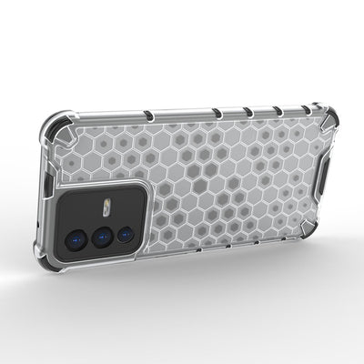 Honeycomb case armored cover with a gel frame for Vivo V23 5G transparent — Hurtel