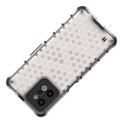 Honeycomb case armored cover with a gel frame Realme C31 transparent — Hurtel