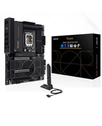 Mainboard ASUS Intel Z890 LGA1851 ATX Memory DDR5 Memory slots 4 1xPCI-Express 4.0 16x 2xPCI-Express 5.0 16x 5xM.2 1xHDMI 1xDisplayPort 1xAudio-In 1xAudio-Out 1xUSB 2.0 6xUSB 3.2 3xUSB-C w/Thunderbolt 1xRJ45 PROARTZ890-CREATORWIFI