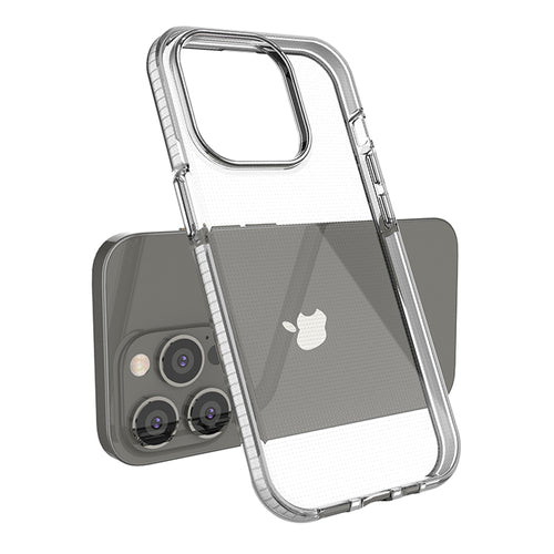Spring Case case for iPhone 14 Pro silicone case with a frame light blue — Hurtel