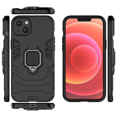 Ring Armor case for iPhone 14 Pro armored cover magnetic holder ring black — Hurtel