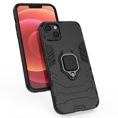 Ring Armor case for iPhone 14 Pro Max armored cover magnetic holder ring black — Hurtel