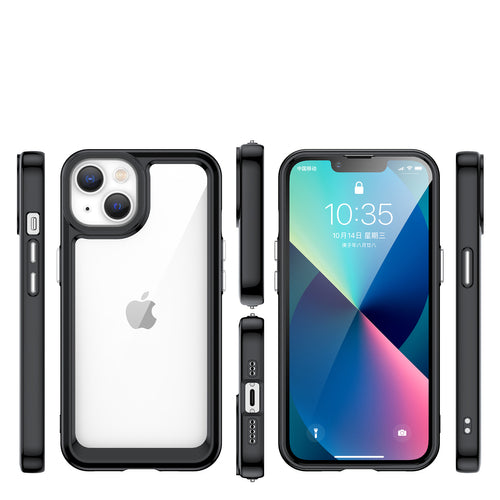 Outer Space Case iPhone 14 Plus hard cover with a gel frame black — Hurtel
