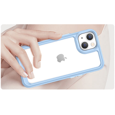 Outer Space Case iPhone 14 Plus hard cover with gel frame blue — Hurtel