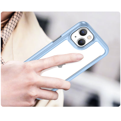 Outer Space Case iPhone 14 Plus hard cover with gel frame blue — Hurtel