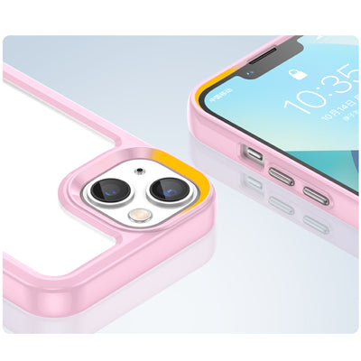 Outer Space Case iPhone 14 Plus hard cover with a gel frame pink — Hurtel