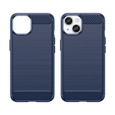 Carbon Case iPhone 14 case flexible gel back cover blue — Hurtel