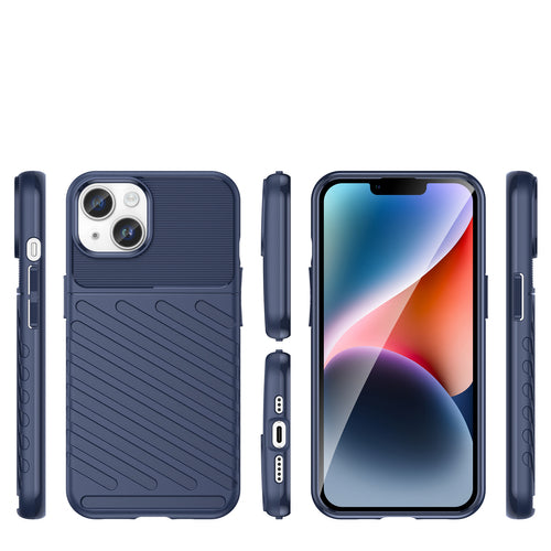 Thunder Case iPhone 14 blue armored case — Hurtel