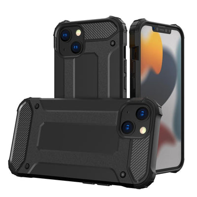 Hybrid Armor case iPhone 14 Plus armored hybrid case black — Hurtel