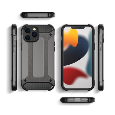 Hybrid Armor case for iPhone 14 Pro armored hybrid cover blue — Hurtel