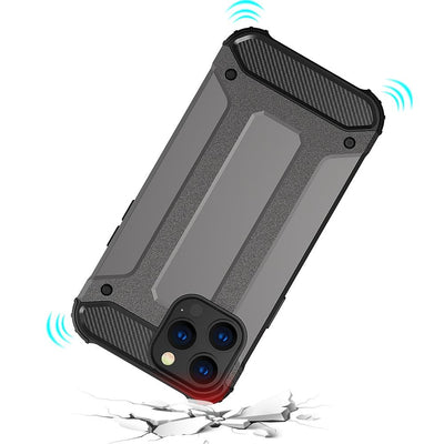 Hybrid Armor case iPhone 14 Pro Max armored hybrid case black — Hurtel