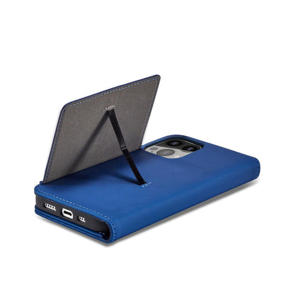 Magnet Card Case case for iPhone 14 flip cover wallet stand blue — Hurtel