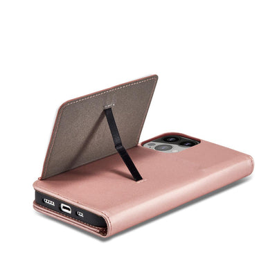 Magnet Card Case case for iPhone 14 Plus flip cover wallet stand pink — Hurtel