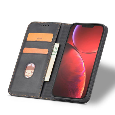 Magnet Fancy Case case for iPhone 14 Plus flip cover wallet stand black — Hurtel