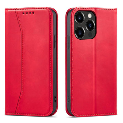 Magnet Fancy Case case for iPhone 14 Plus flip cover wallet stand red — Hurtel