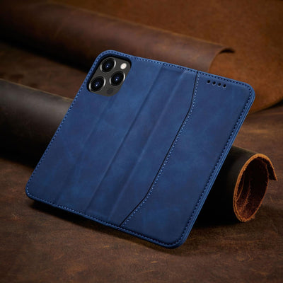 Magnet Fancy Case case for iPhone 14 Pro flip cover wallet stand blue — Hurtel