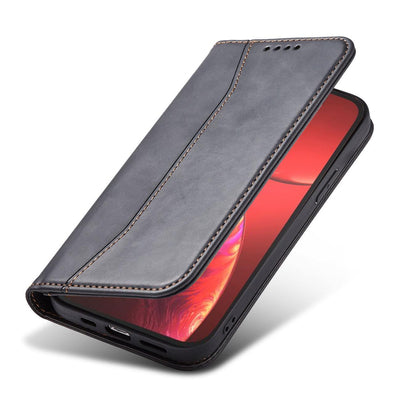 Magnet Fancy Case case for iPhone 14 Pro Max flip cover wallet stand black — Hurtel