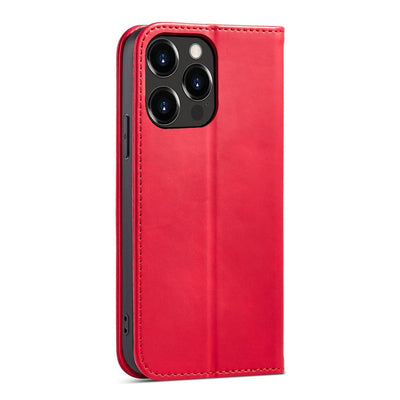 Magnet Fancy Case case for iPhone 14 Pro Max flip cover wallet stand red — Hurtel
